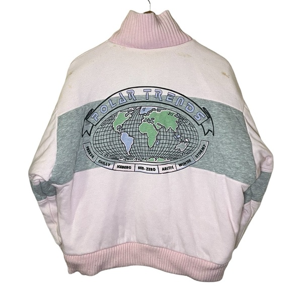 VTG 80s ALL AROUND THE WORLD CASUAL CLUB POLAR TRENDS Reversible Jacket - Picture 8 of 16